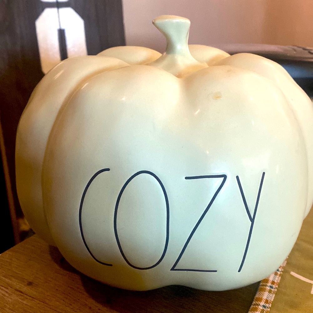 Rae dunn cozy sage pumpkin